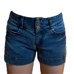 DKNY Jean Shorts Size S Distressed Denim 98% cotton